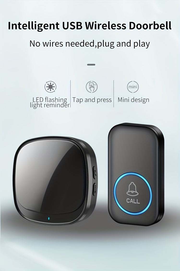 Govee Wireless Doorbell, Plug and Play Waterproof Door Bell Kit Operating  Up to 1000 Feet with