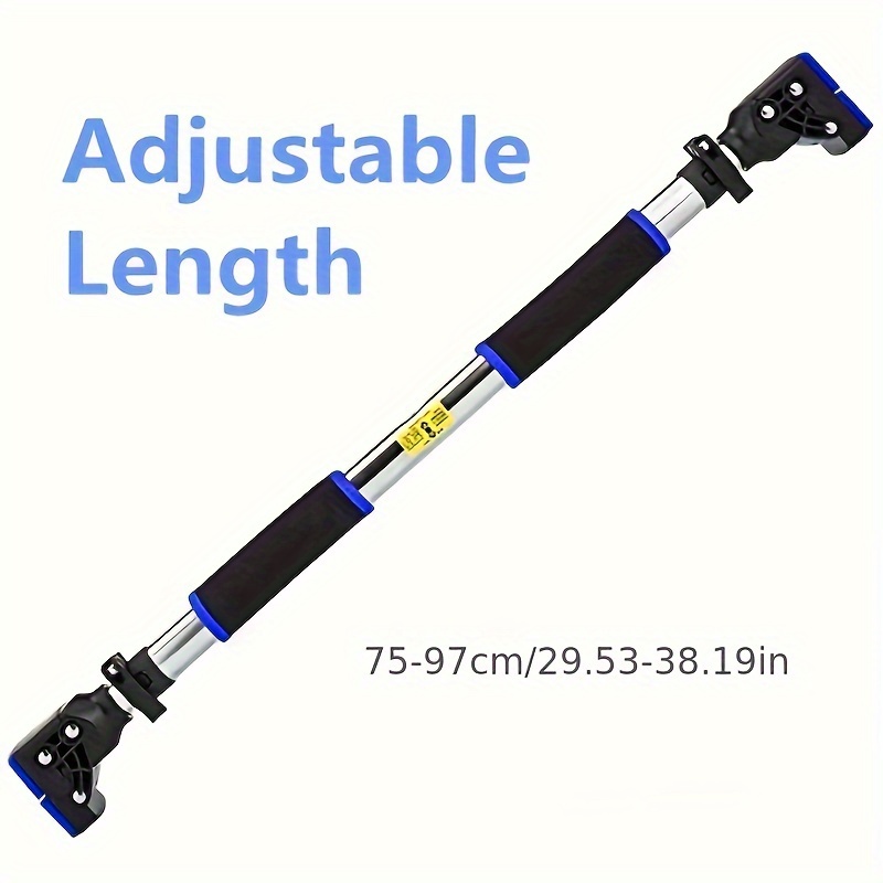 1pc pull up bar doorway installation free exercise bar with locking mechanism adjustable width workout bar 75 97cm 29 53 38 19inch