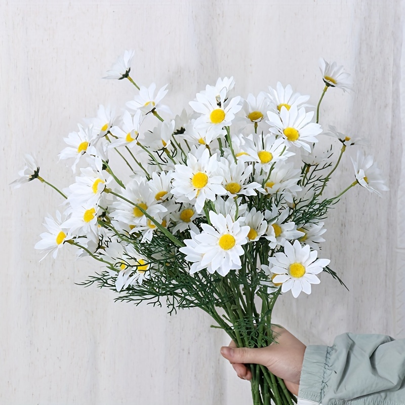 Artificial Daisy Flowers Simulation Snow Dance Daisy - Temu