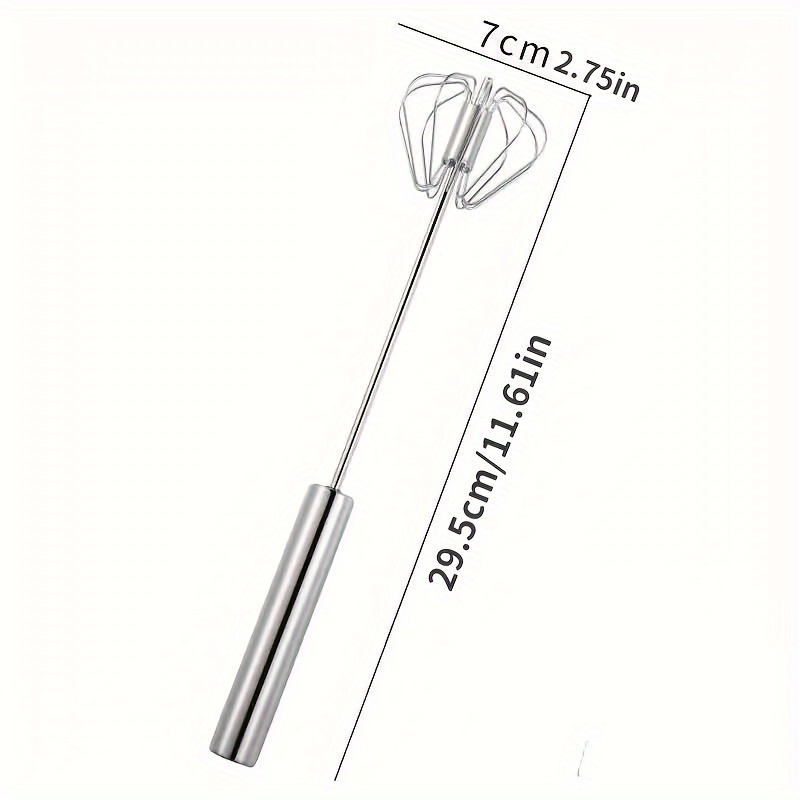 Stainless Steel Egg Rotary Whisk, Handheld Semi-automatic Egg Beater Mixer  Cream Whipper, Egg Mixer For Cooking, Blending, Stirring And Beating - Temu  Romania