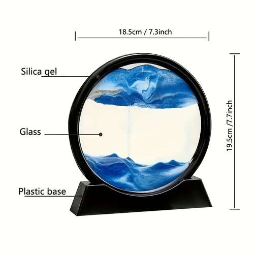 1pc 3d hourglass sand painting an amazing luxury decoration for office men and women party favors