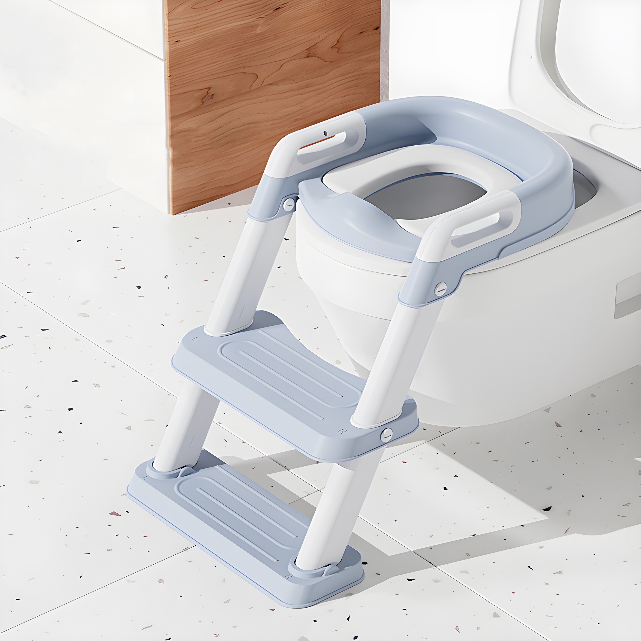 Riduttore WC per Bambini,Baby training WC vasino sedile con scaletta  antiscivolo