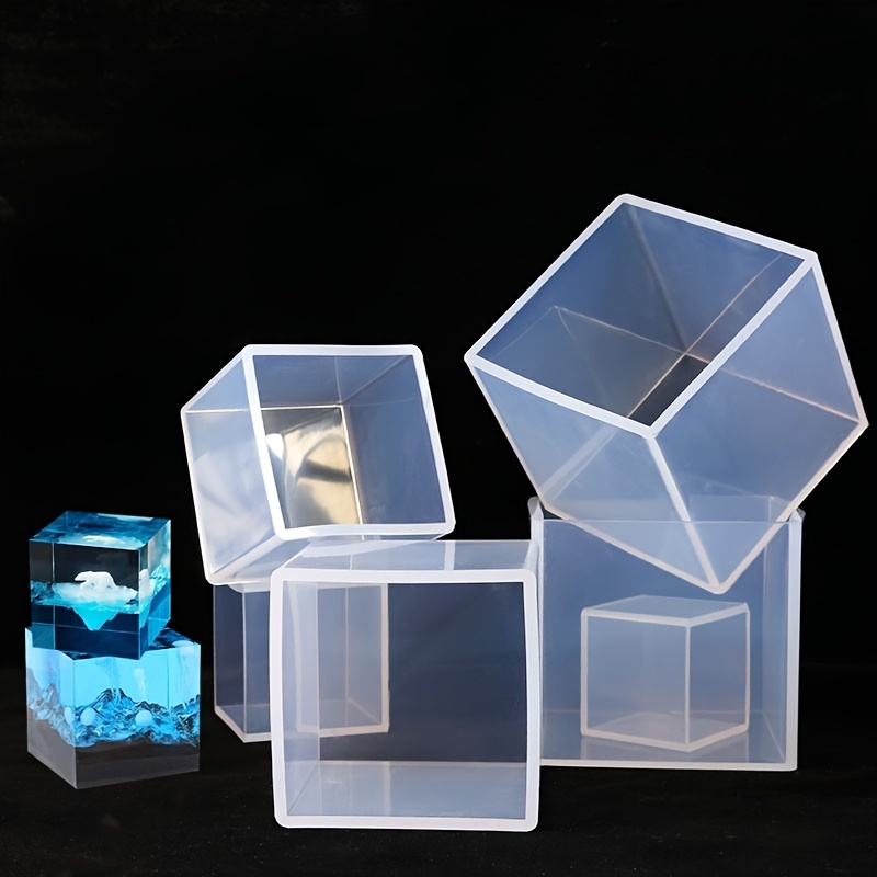 1 pc Square Silicone Mold XS/S/M/L 4 Sizes Square Cube DIY Resin