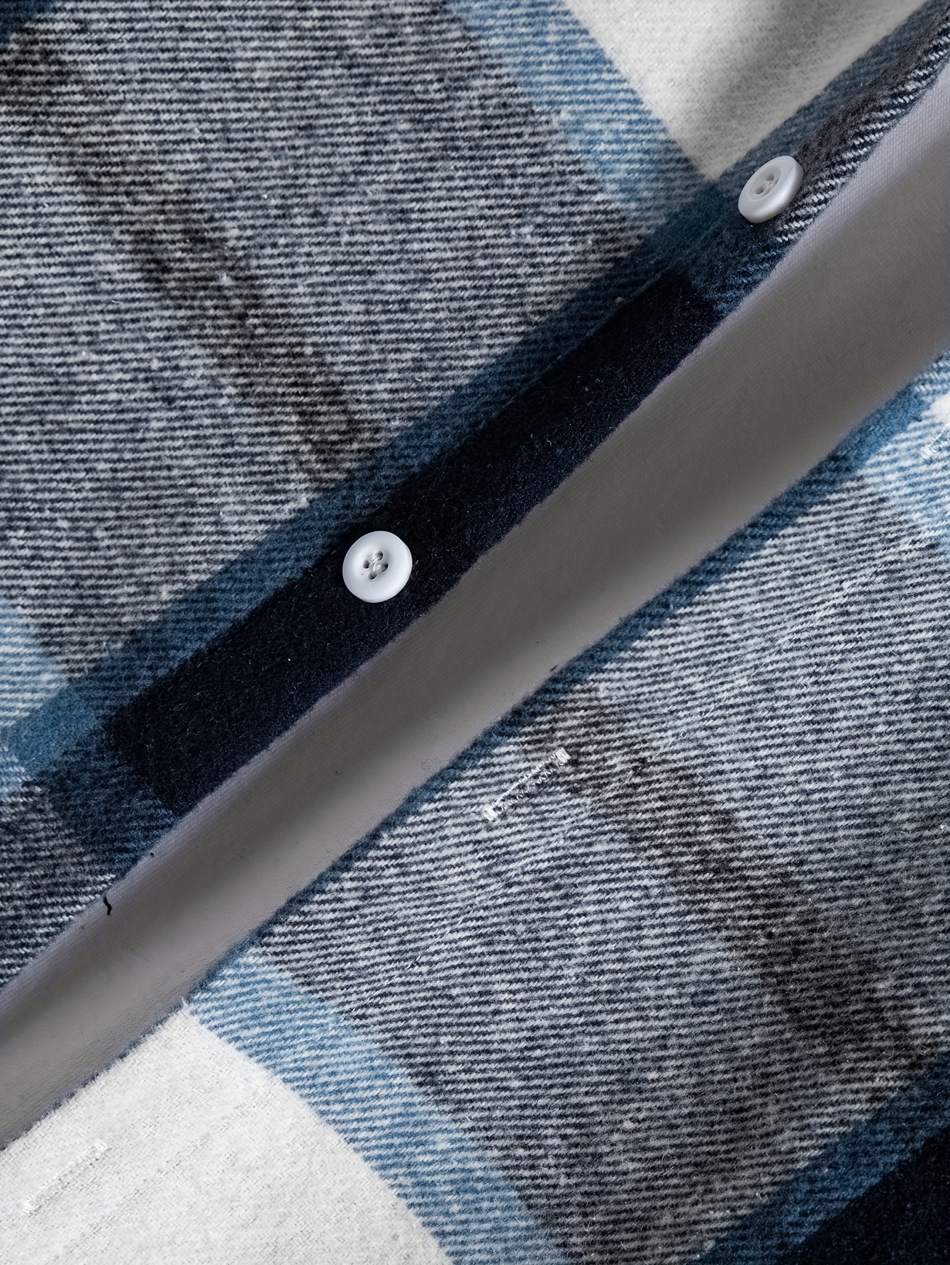 Plaid Shirt Coat Men Long Sleeve Casual Regular Fit Button - Temu Canada