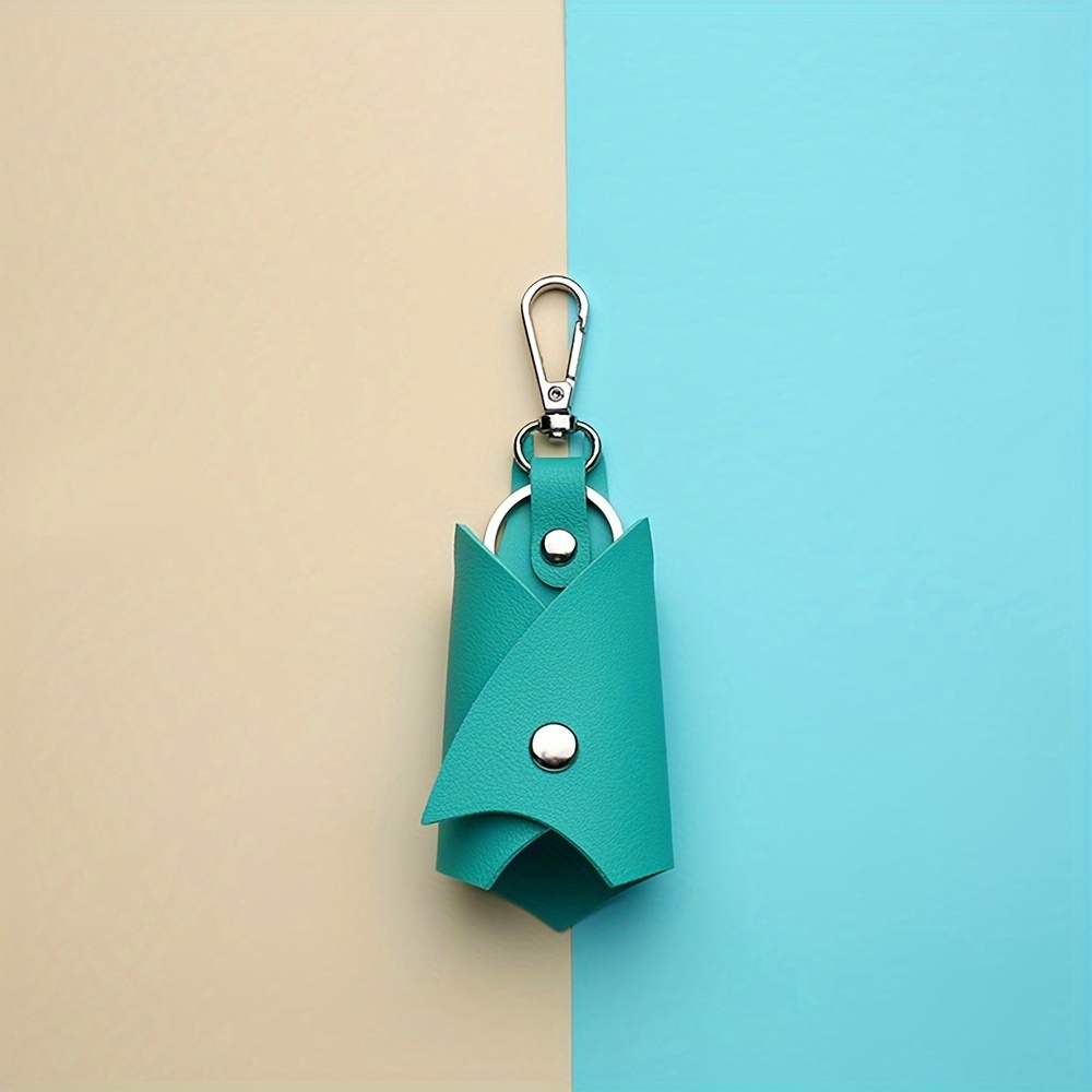 1pc Bat shaped Car Keychain PU Leather Folding Keychain Pendant