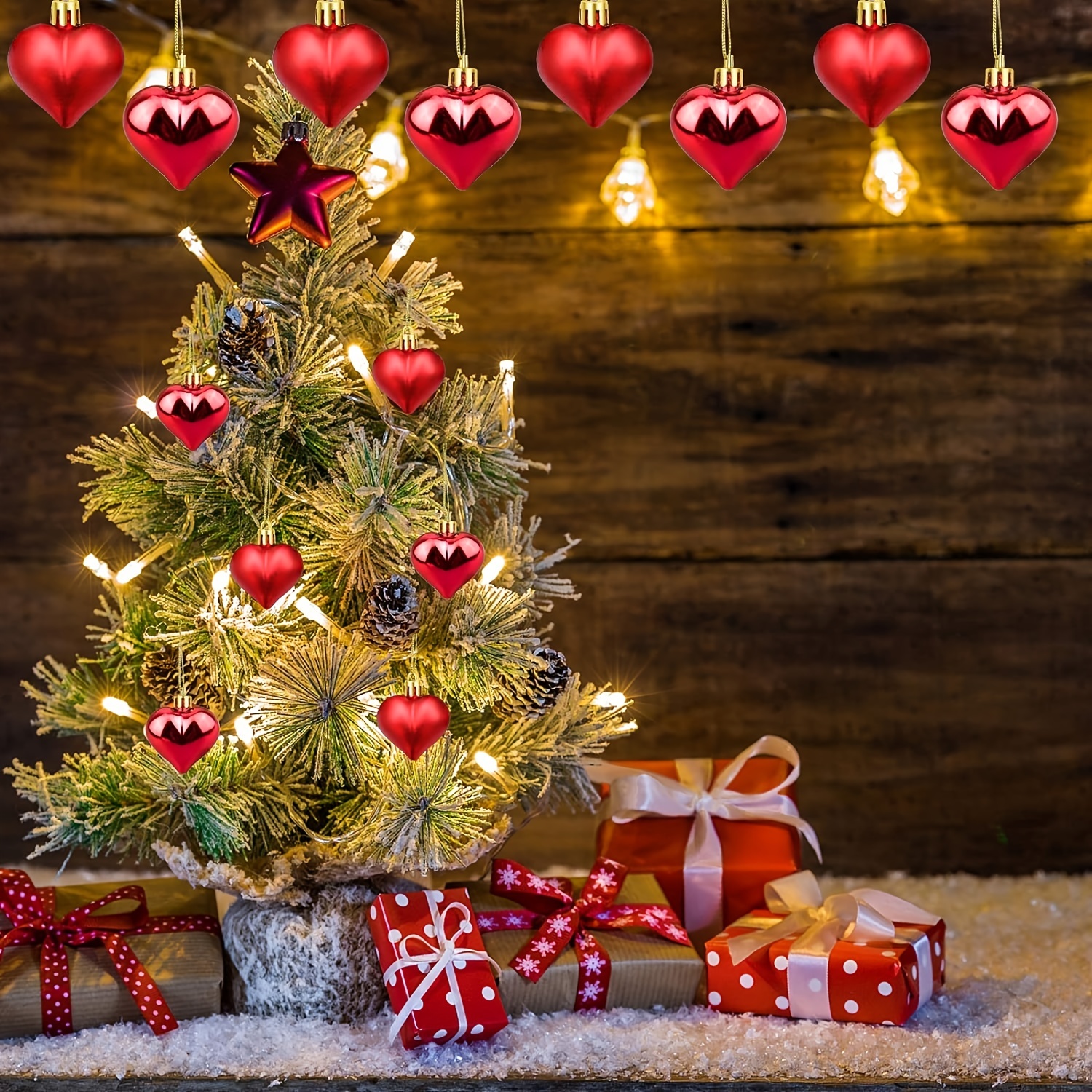 Cookin - Decorazioni per San Valentino, a forma di cuore, 12 palline da  appendere, decorazione a forma di cuore, per decorazioni domestiche e feste  : : Casa e cucina