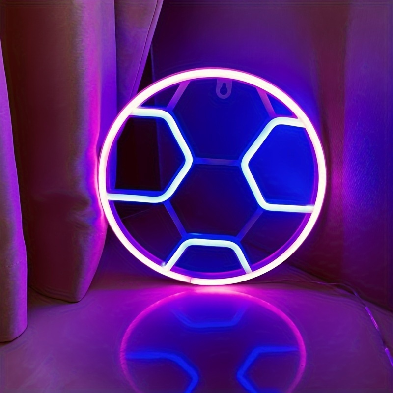 Regalos de fútbol para niños de 1 a 14 años, luz nocturna 3D, lámpara de  ilusión óptica con control remoto, 7 colores cambiantes, regalos de fútbol
