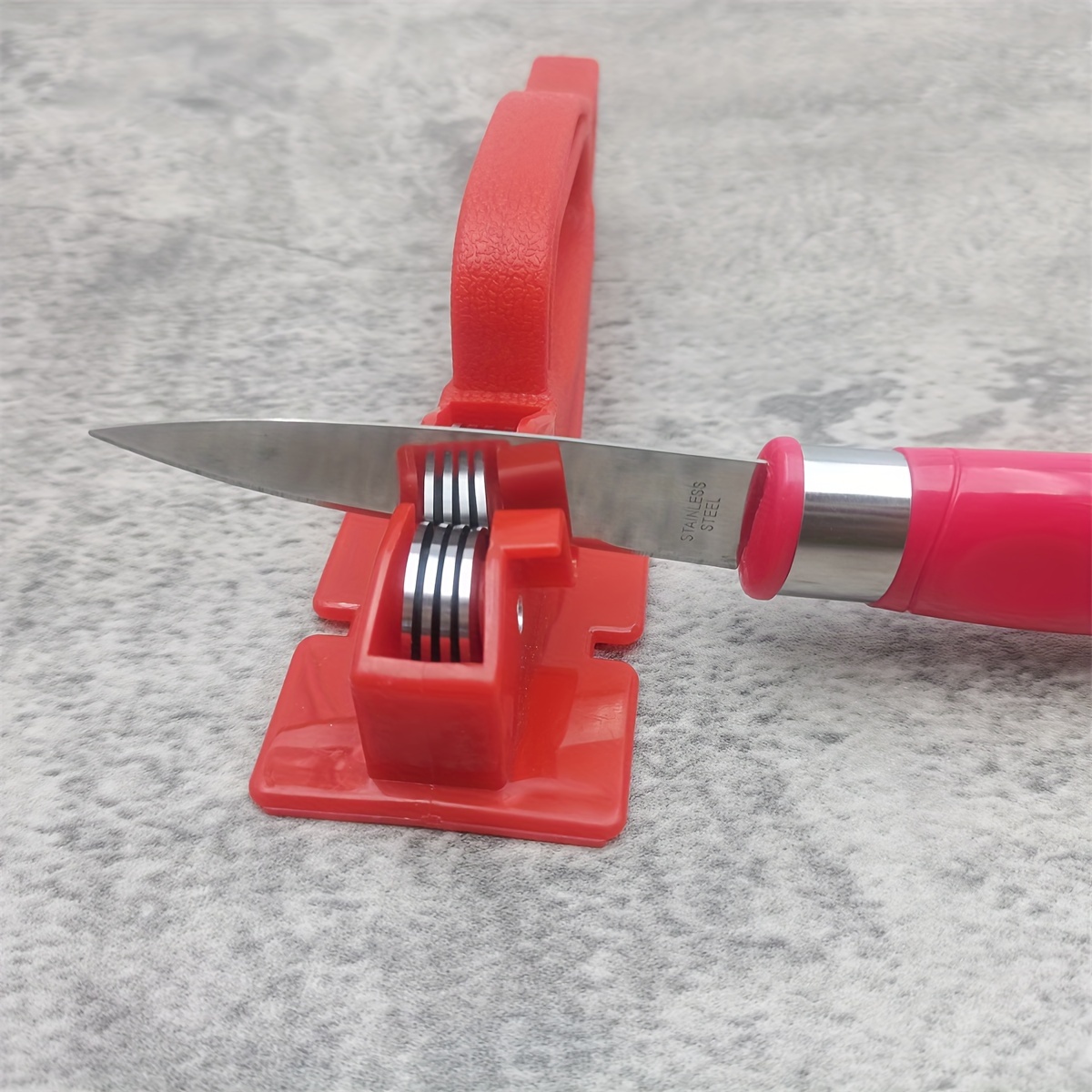 Knife Sharpeners, 1 Kitchen Knife Scissors Sharpening Tool, Outdoor Camping  Pocket Knife Sharpener Survival Tool - Temu