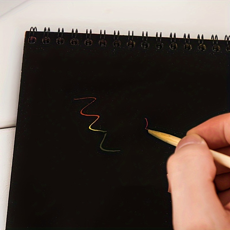 Jack's Rainbow Scratch Spiral Art Set