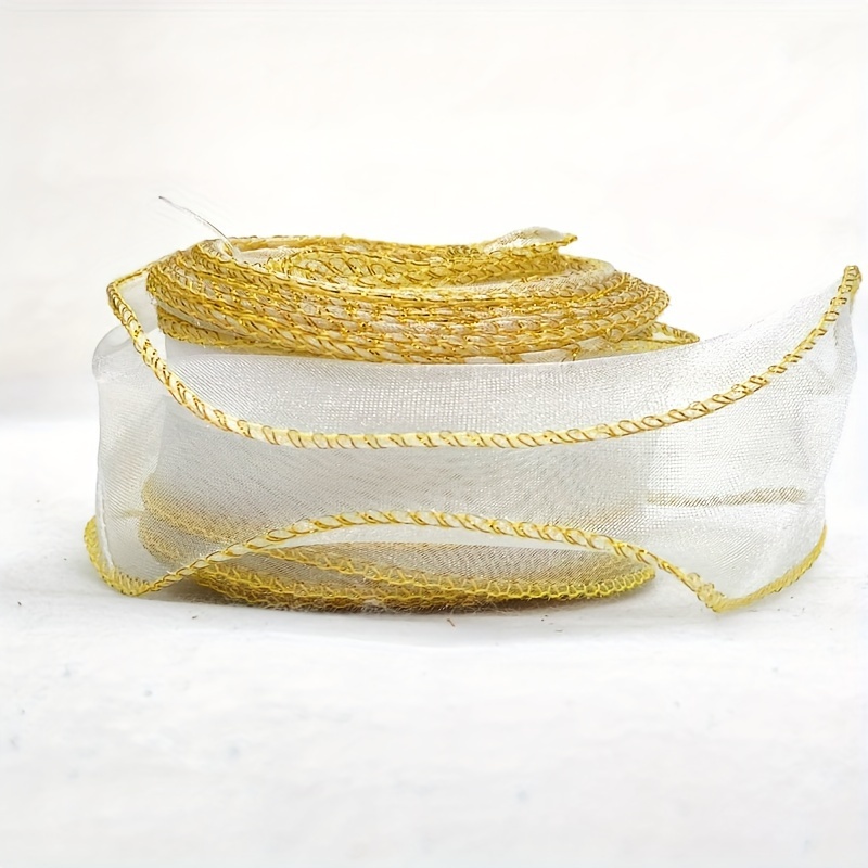 Fleurs matériaux d'emballage Vente en gros ruban de fils de queue de  poisson à bords dorés - Chine Ruban à queue de poisson à bords dorés, ruban  cadeau