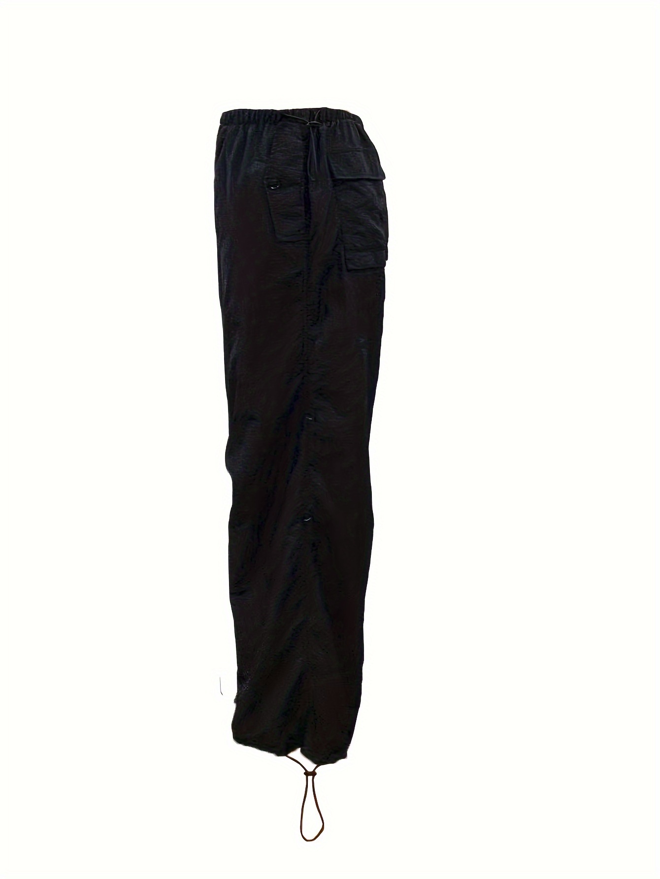 High waisted black hot sale nylon cargo pants