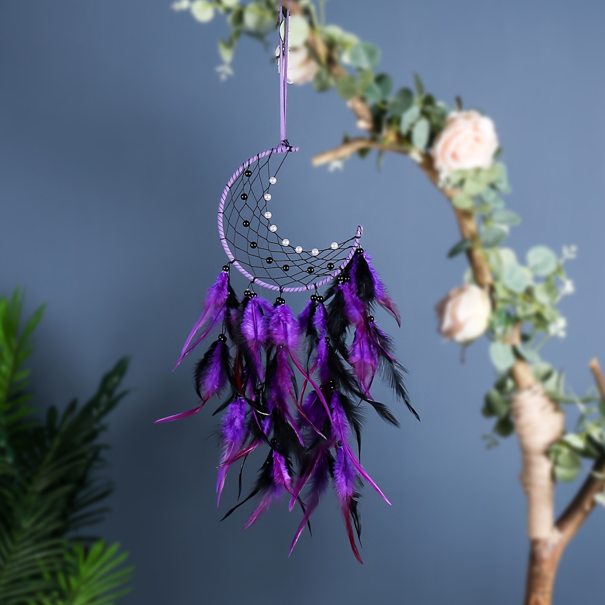 Handmade Halloween Pumpkin Style Dream Catcher black Feather - Temu