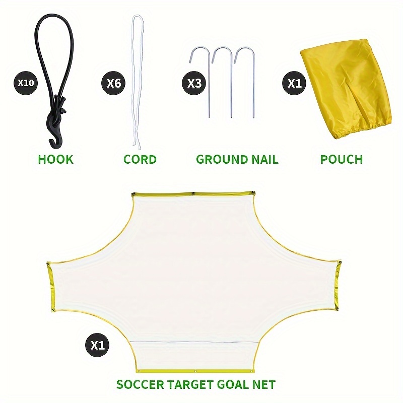 LEH-Filet de but de football avec cible 120x80x80 cm polyester-LEH93761