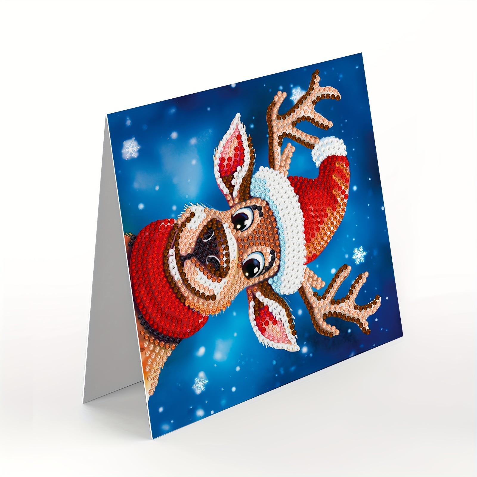 Christmas Diamond Painting Diy Greeting Card Christmas - Temu