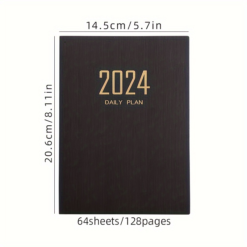 2024 English Schedule Book Planner A5 Specification Pu - Temu