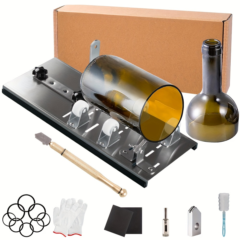 11/19Pcs Bottle Cutting Tool Kit Stainless Steel Glass Cutter Kit with  Safety Gloves/Accessories Glass Sculptures Cutter Machine - AliExpress