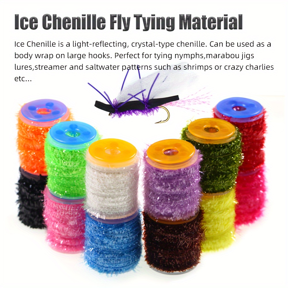 Ice Chenille Fly Tying Material Knitting Streamer Fly - Temu