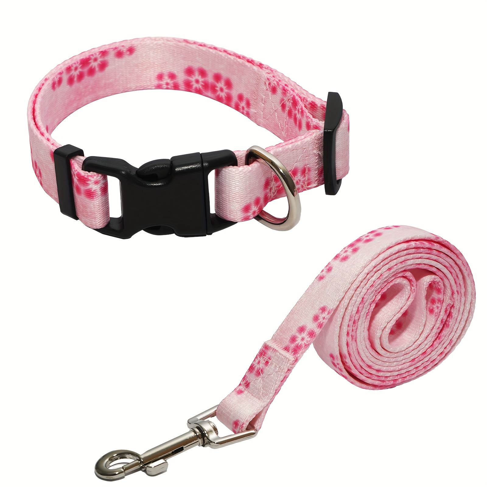 Cute Dog Collar Set for Small Dogs, Adjustable and Lightweight