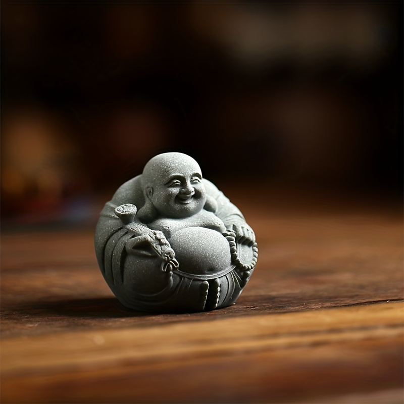 Laughing Buddha, Happy Little Buddha Ornament, Good Fortune, Yoga