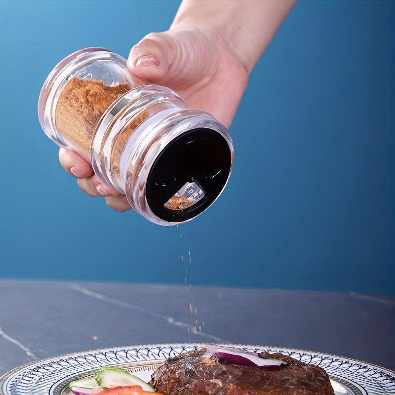 Plastic Seasoning Salt Shaker Transparent Spice Dispenser Cooking