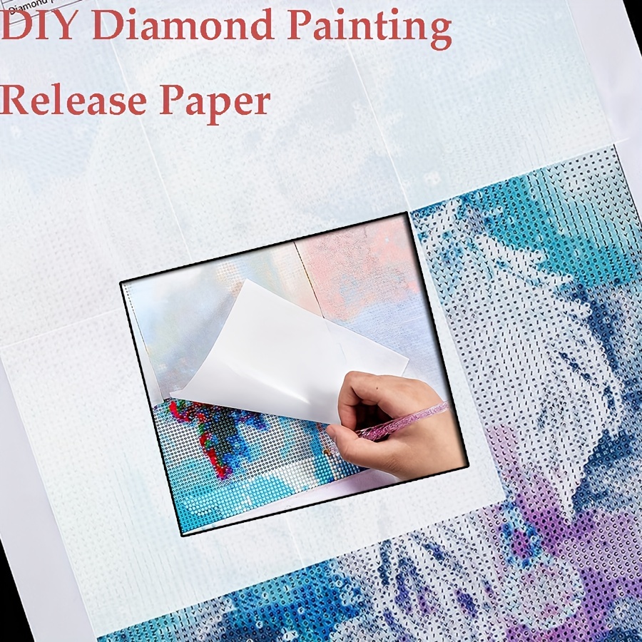 20/50 Sheets Of Artificial Diamond Painting Release Paper A5 Large Size  5.83inch*8.27inch Diamond Art Paper Double-sided Non-stick Substitute Cover  Pa
