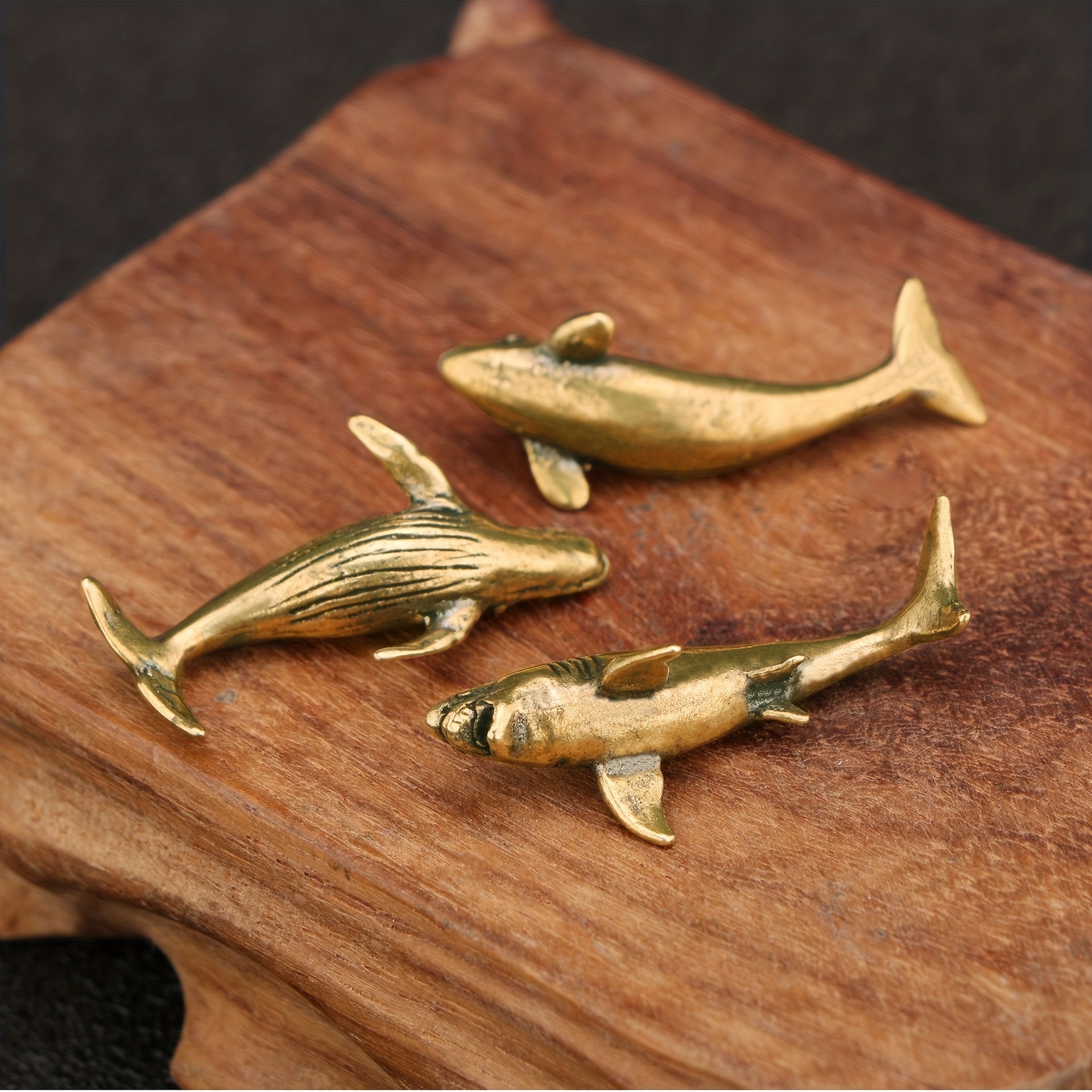 Brass Whale Handmade Copper Whale Ornaments Antique Bronze - Temu