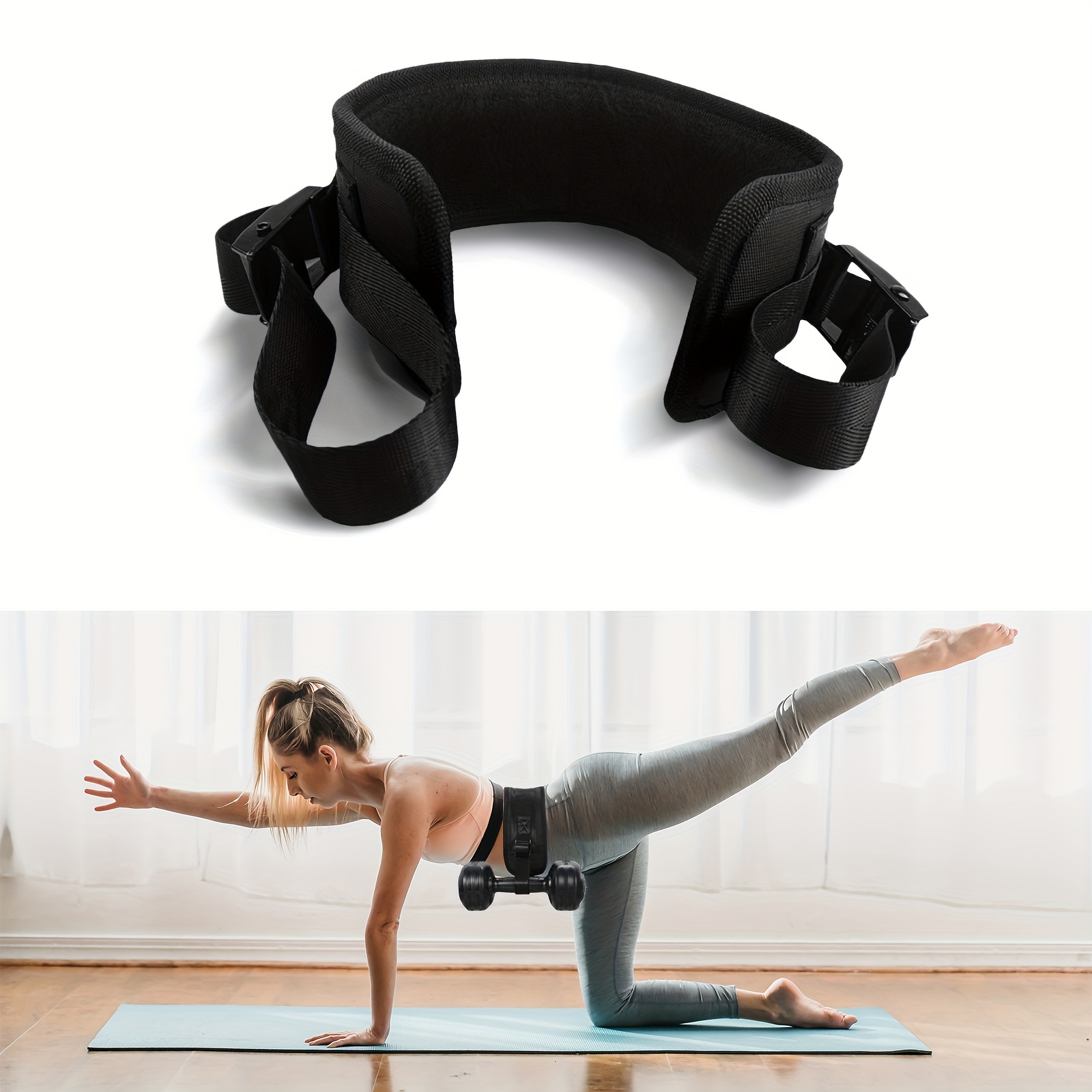 1pc Fitness Belt, Portable Mini Hip Thrusting Band, Non-slip Dumbbell  Lifting Belt For Hip Thrusts, Glute Bridges, Squats & Exercise