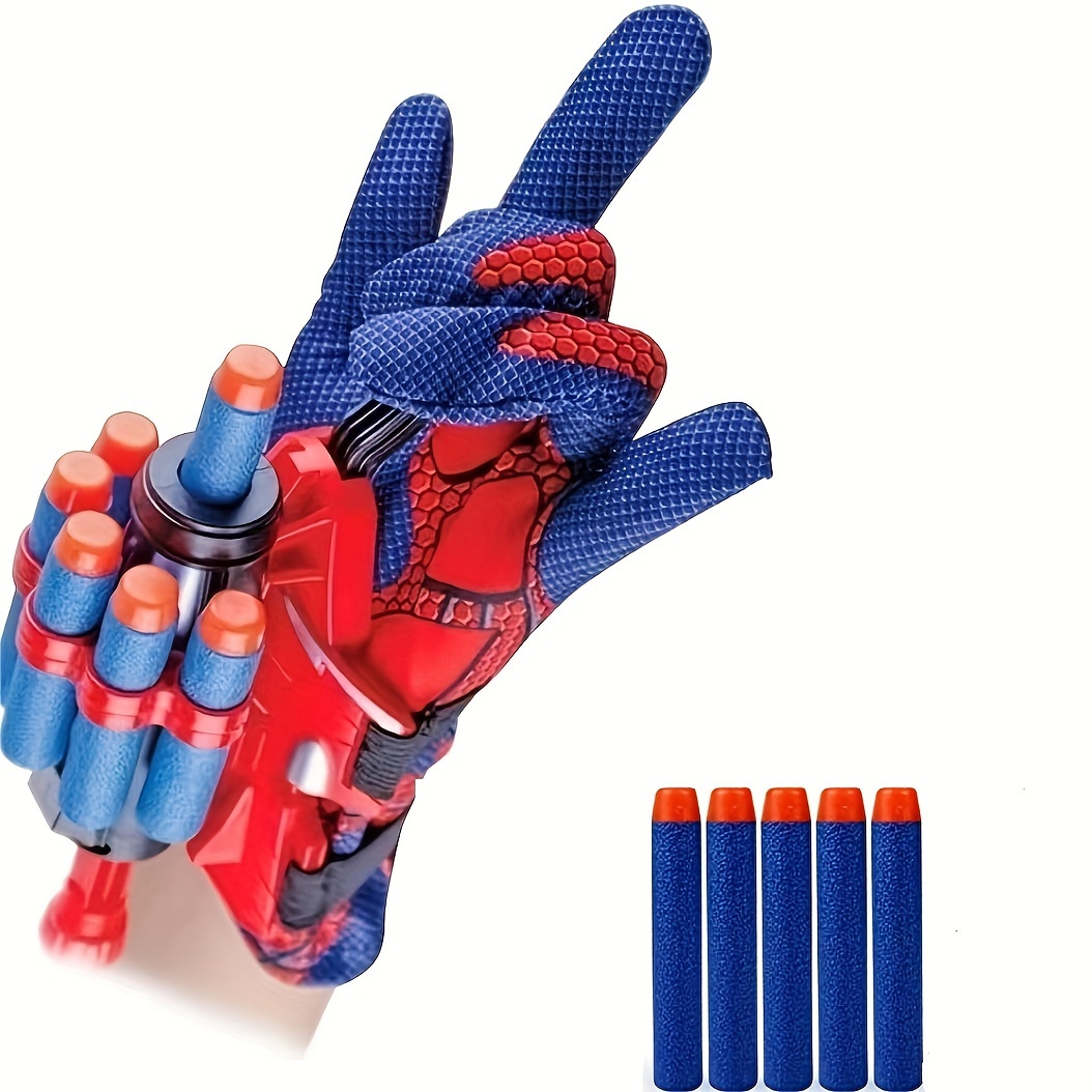 Launcher Glove, Juegos de Guantes de Lanzador con Máscara y Dardos,  Lanzador de Héroes, Guantes Spider Niño, Lanza Telarañas Spiderman,  Juguetes Educativos Divertidos para Niños : : Juguetes y juegos