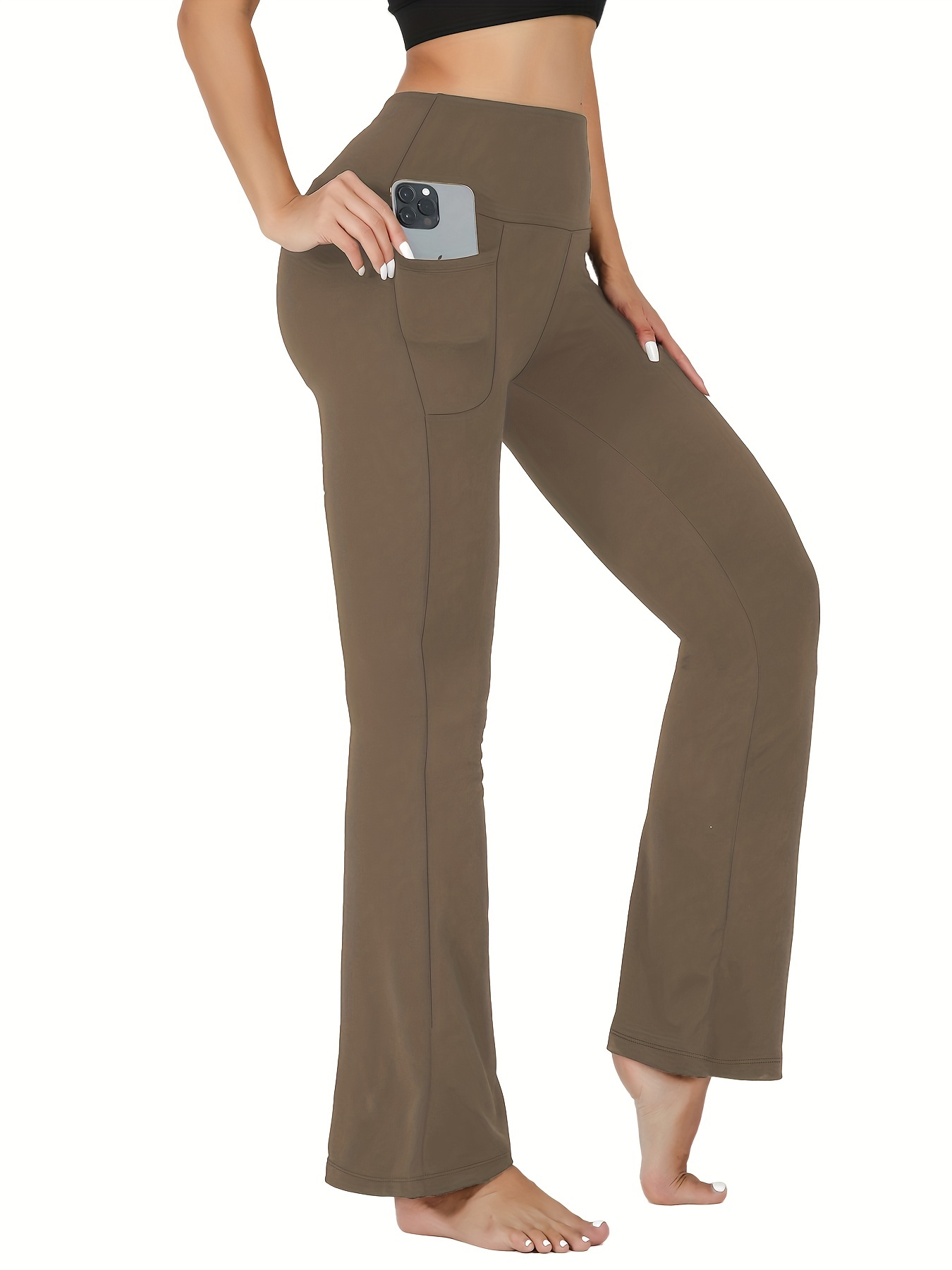 AFITNE Women's Bootcut Yoga Pants with Pockets High Waist Size Medium New