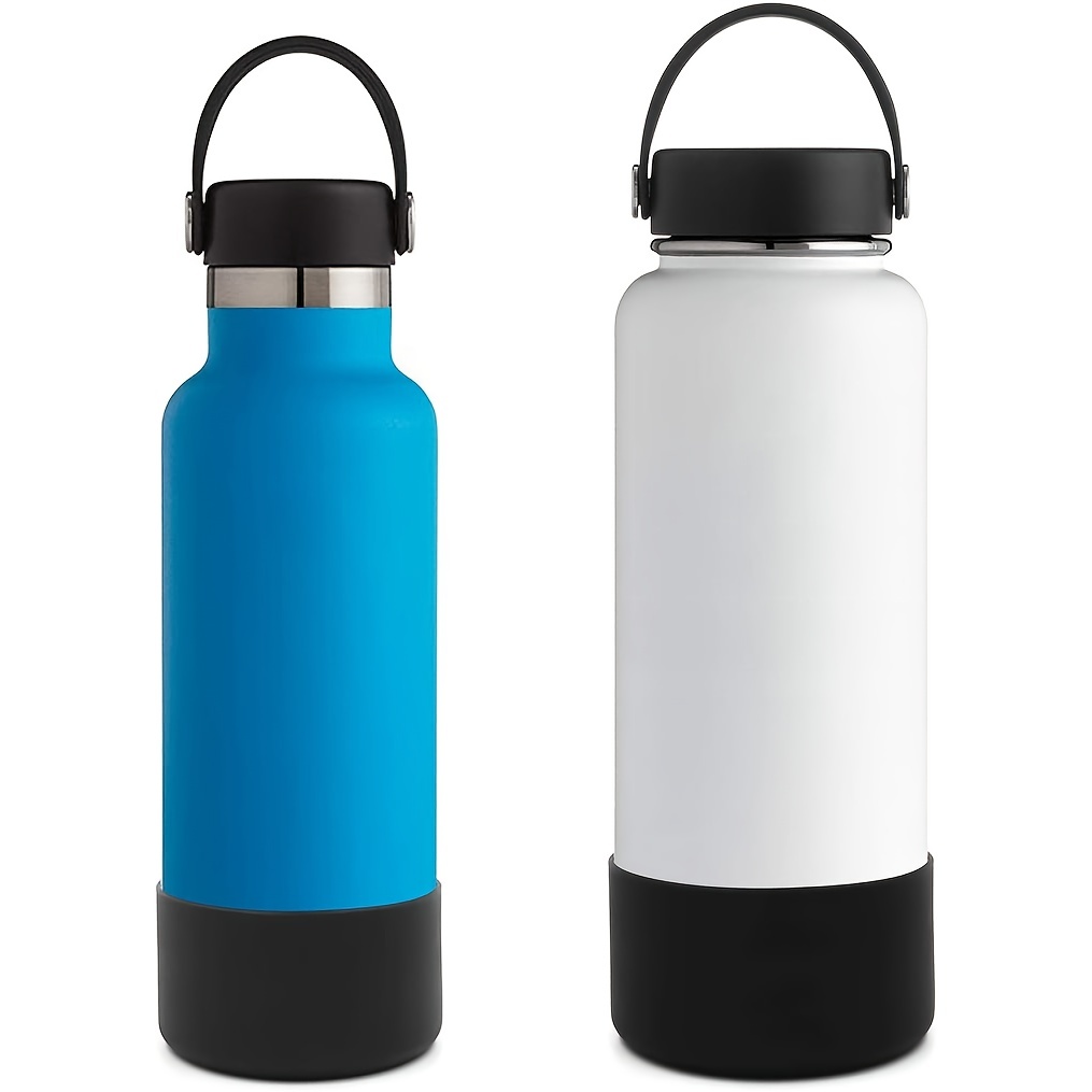 Protective Silicone Bottle Boot/Sleeve Hydro Vacuum Flask Compatible, BPA  Free Anti-Slip Bottom Cover Cap Stainless Steel Water Bottle, Dishwasher  Safe (Teal, 32 and 40 oz) 