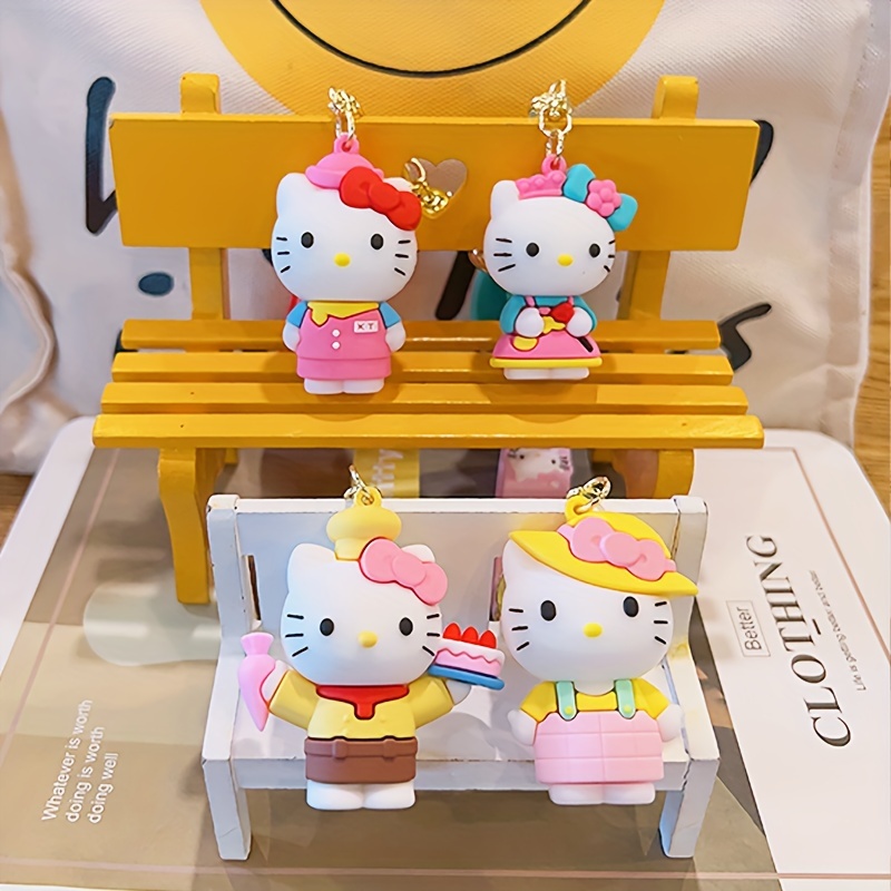Cute Kawaii Hello Kitty Keychain Adorable Keychain - Temu