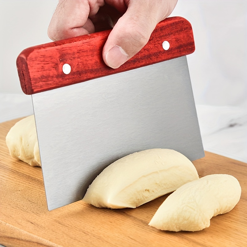 Baking Tools Stainless Dough Scraper Pizza Cutter Kitchen - Temu