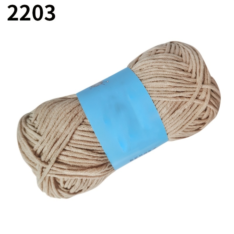 1 Solid Color Milk Soft Cotton Yarn Chunky Yarn For - Temu