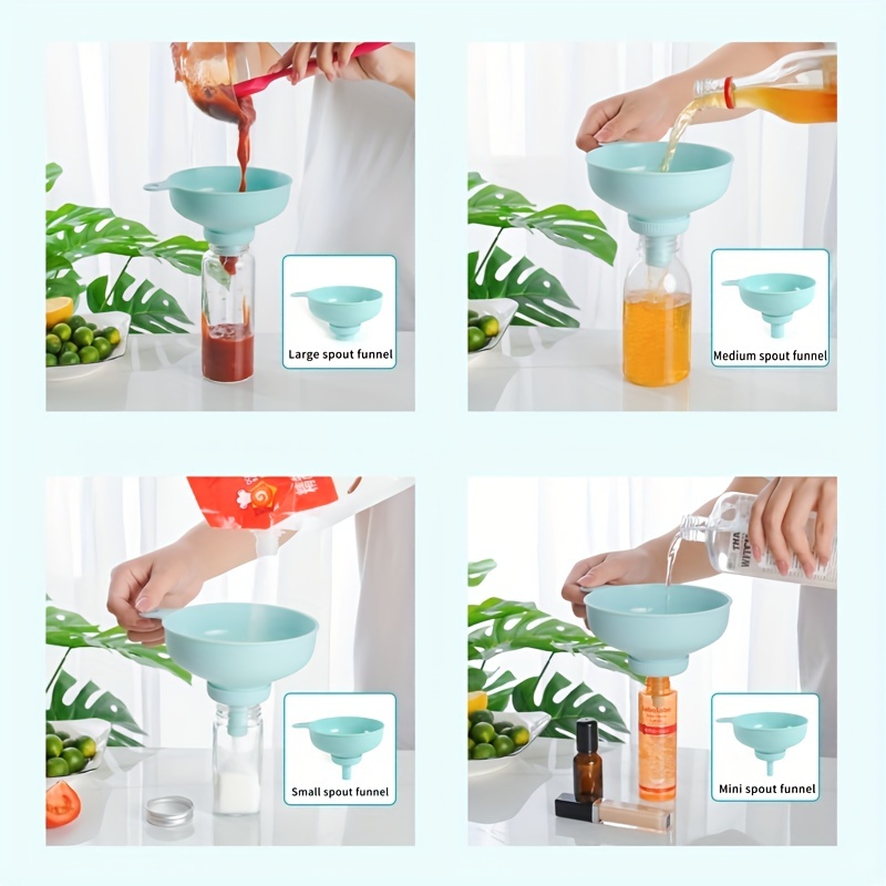 Plastic Wide Mouth Kitchen Funnels For Filling Small Bottles - Temu