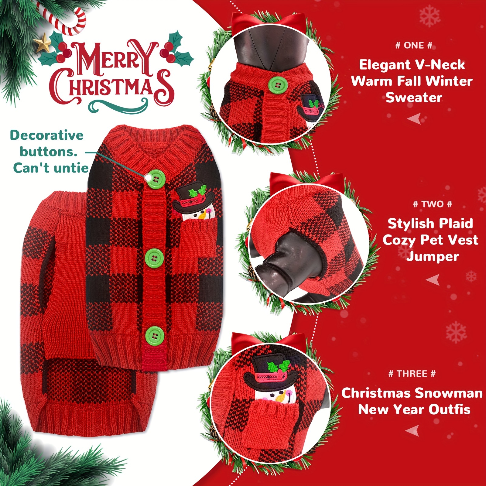 Medium dog cheap christmas sweater