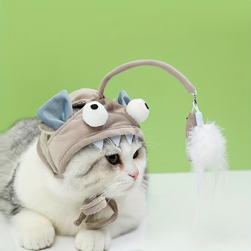 Bite-Resistant Cat Toys, Interactive Head Hats & Sticks