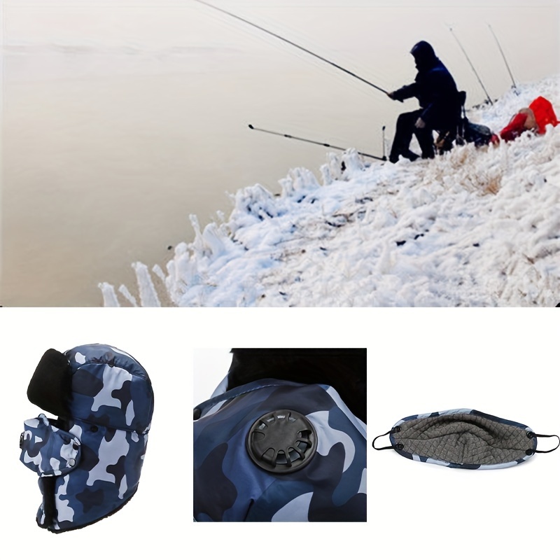 Coldproof And Windproof Hat, Pullover Cap With Breathing Valve, Winter Warm  Hat For Fishing