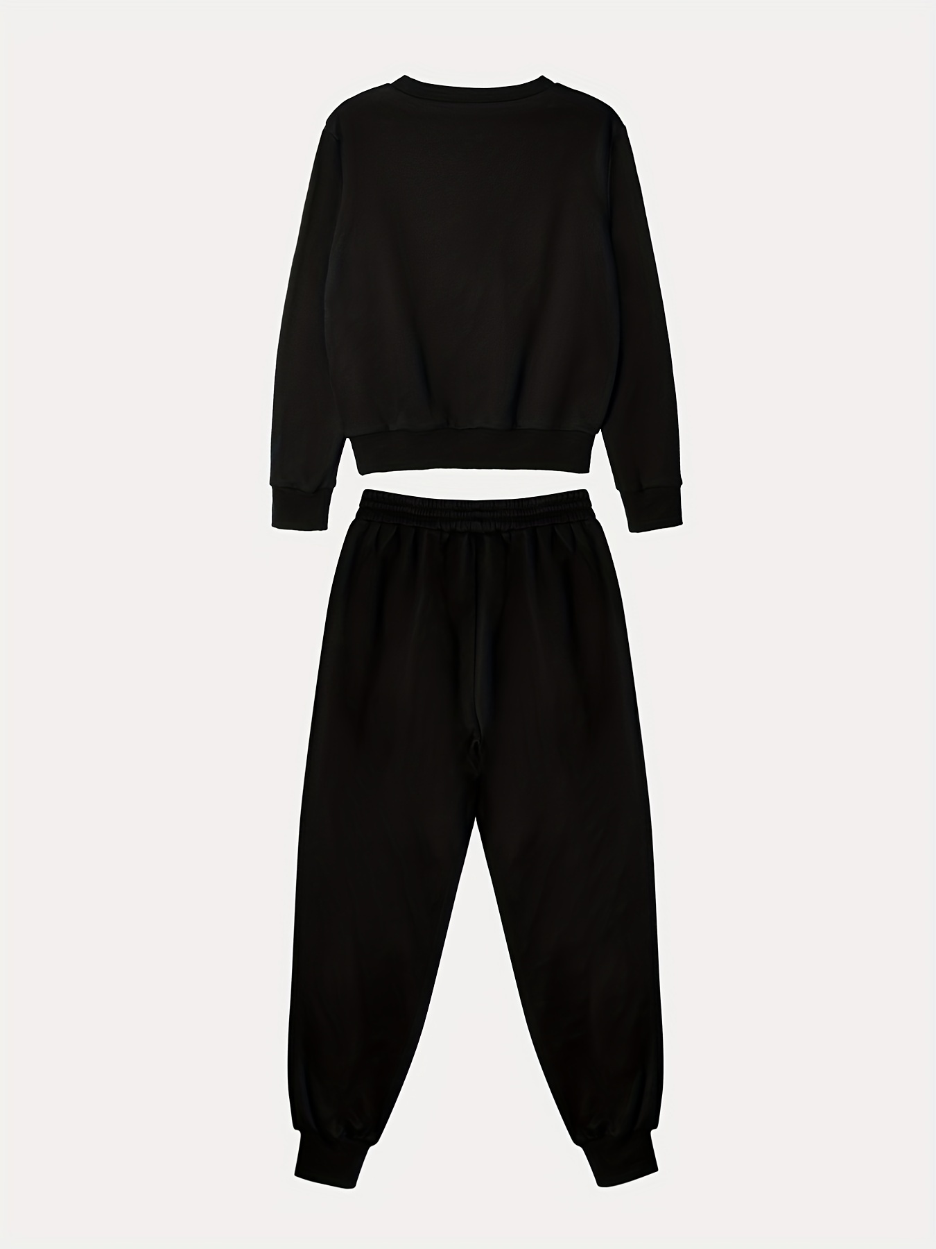 Custom Logo Women Thin Sport Black Two Piece Set T-shirt Tops Knee Length  Jogger Sweatpant Suit Tracksuit Matching Set Outfits - AliExpress