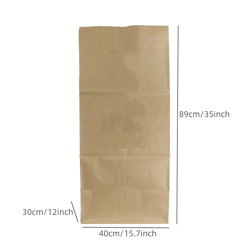 30 Gallon Kraft Lawn and Leaf Bags (5 Pack) Eco-Friendly Heavy