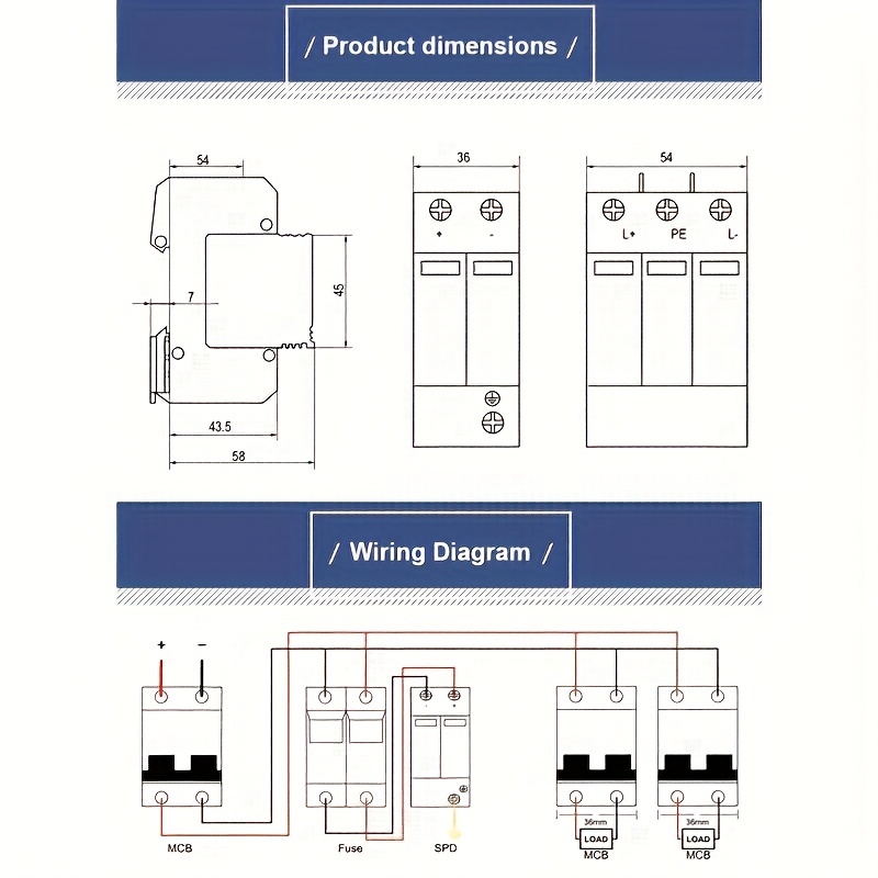 1pc Nuovo Dispositivo Protezione Sovratensione Ytts1 pv Spd - Temu Italy