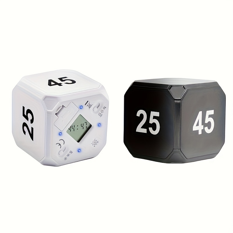 Timer Lcd Display Cube Timers Gravity Sensor Flip Timer - Temu