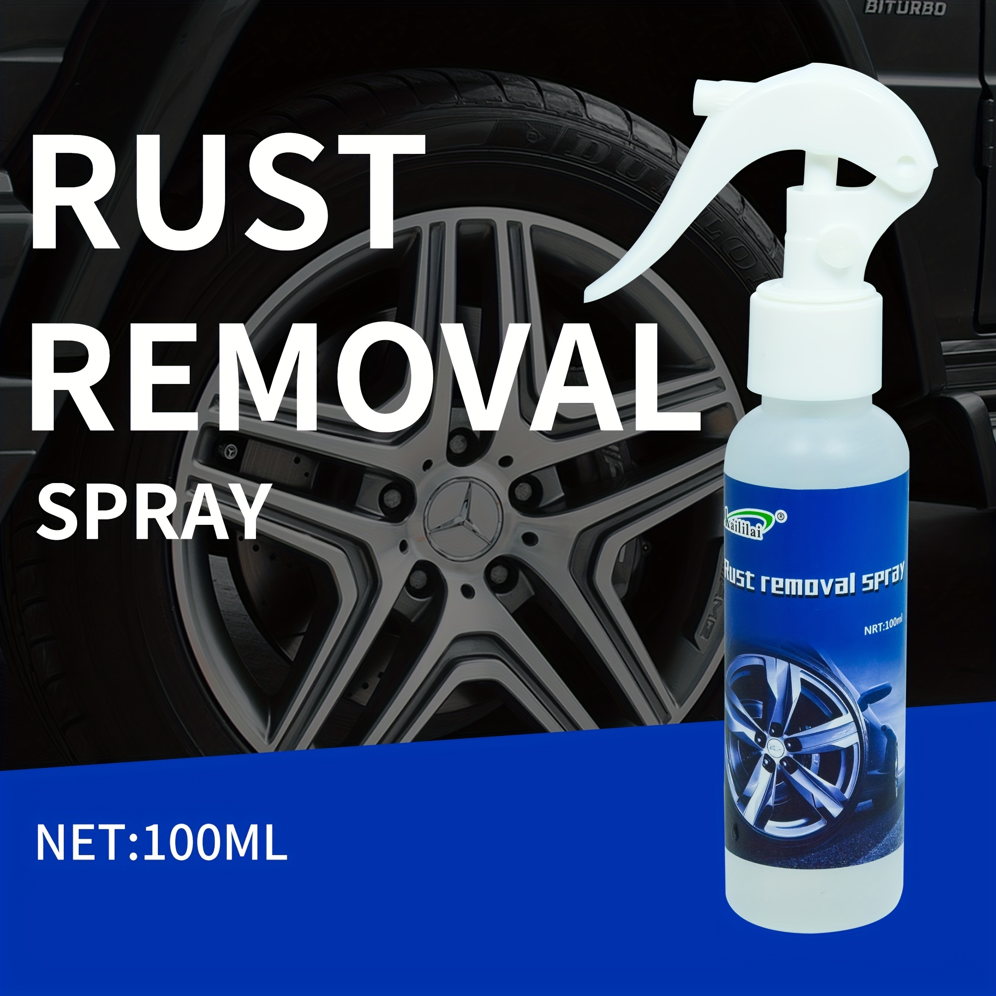CarCARE Rust Remover Spray for Metal Car, Rust Remover Spray for