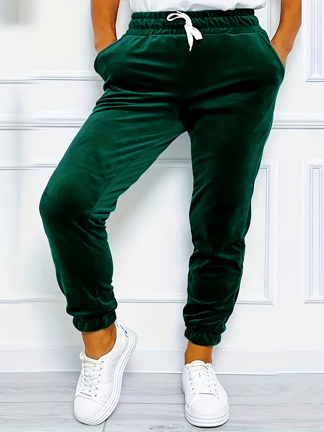 Plus Size L-3XL 32-46 Waistline Plain Jogger Pants With Side Pockets For  Men and Women Thick Quality Fabric Terry Brush Big Size