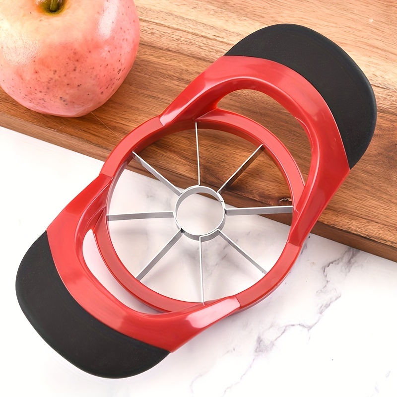 

1pc, Stainless Steel Slicer And Corer - Reusable Fruit Cutter For Creative Fruit Preparation - Kitchen Gadget And Supply