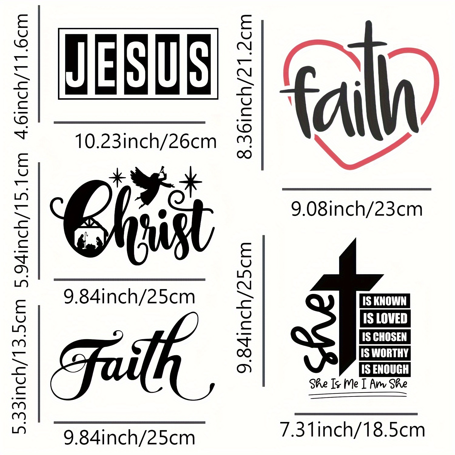 New Jesus Cross Embroidered Patches for Clothes DIY Iron on Patches  Clothing Jeans Jesus Cross Patch Backpack Stripe Badges