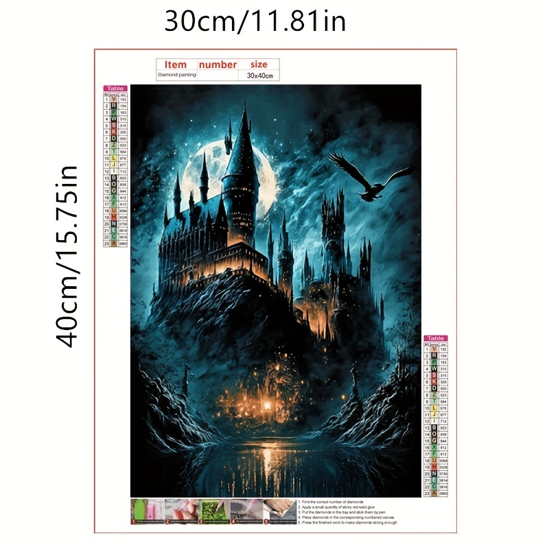 Full Round Drill Diamond Painting - Harry Potter Castle - 30*40cm