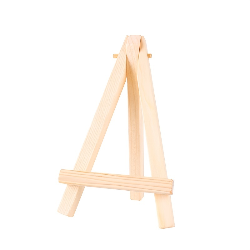 5pcs/set Wooden Mini Display Easel, Tabletop Tripod Easel, New Model  Picture Frame Easel, Triangular Stand For Picture Frames