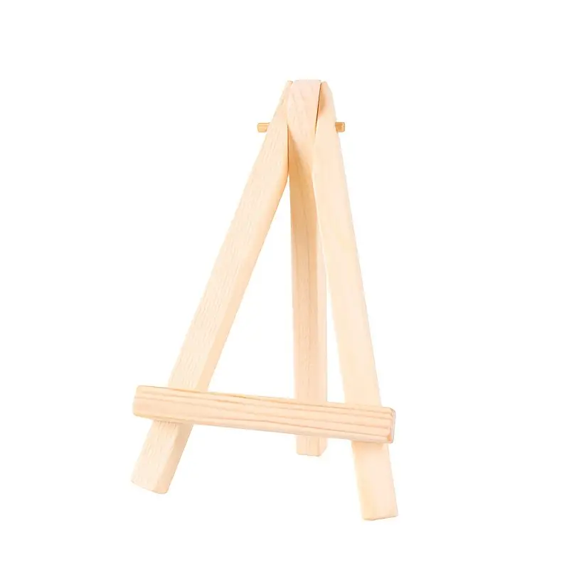  100 Pieces Mini Wood Easel Stands 5 Inch Small Wooden