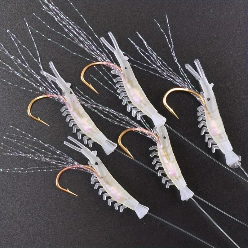 Hooks Luminous Bionic Soft Shrimp Skewer Hook Anti - Temu Canada
