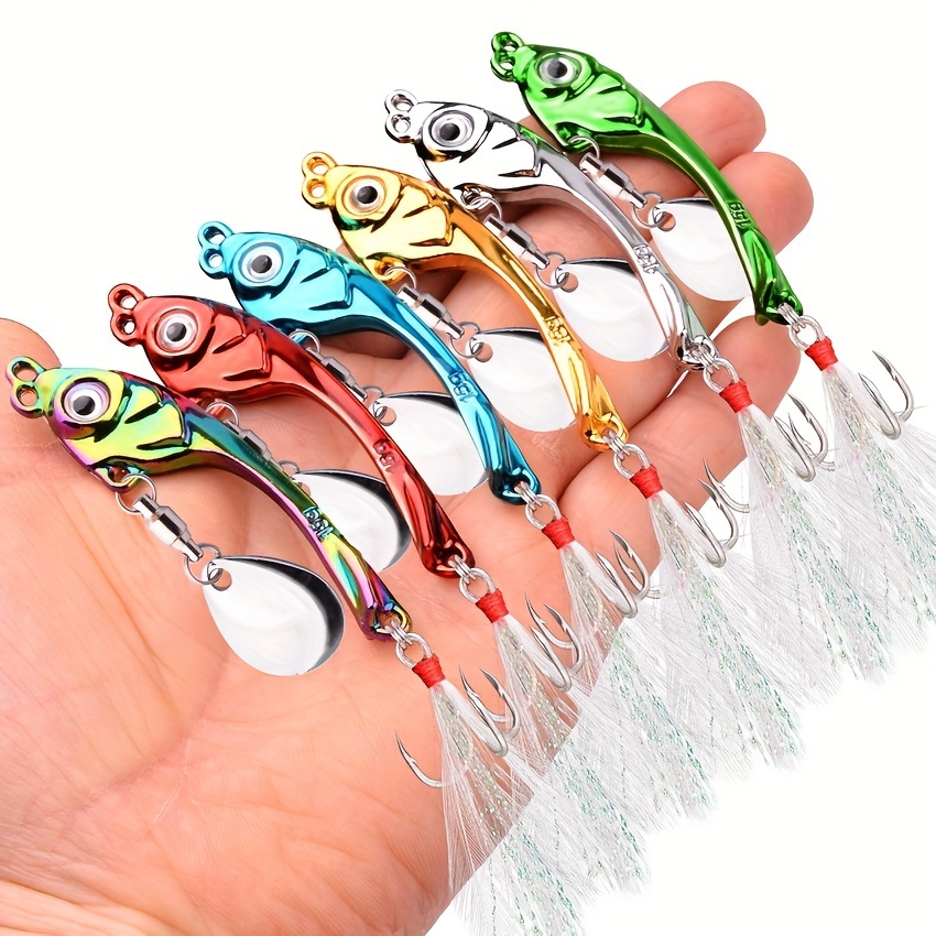 10pcs/lot Spinners Fishing Kit Set of Wobbler Metal Spoon Lures